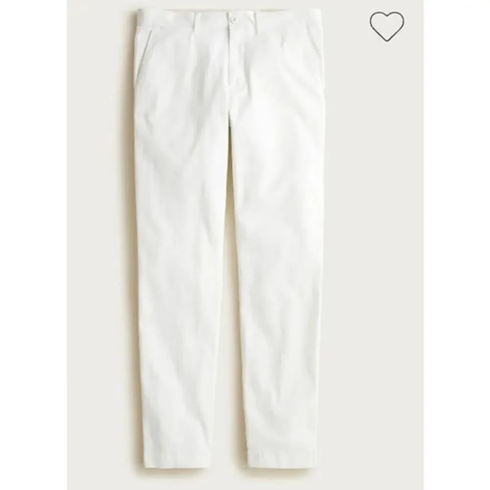 NWT J. Crew Men's 770™ Straight-fit stretch chino pant White 29/32
